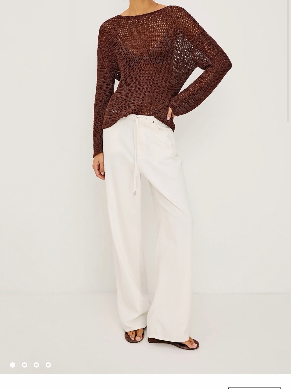 Rails Normandie Soft Denim Pants in Ivory
